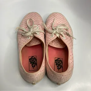 Vans pink polka‎ dot sneakers unisex sizing thumbnail 4