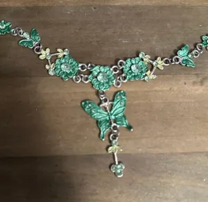 Butterflies And Flowers Drop Necklace Multiple thumbnail 4