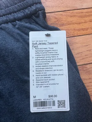 Soft Jersey Lululemon Joggers True Navy thumbnail 3