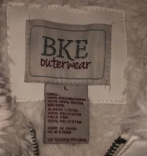 BKE Fur Lined Faux Leather Moto Jacket, Large thumbnail 12