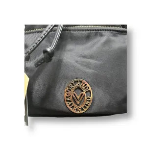 Valentino Orlandi‎ Black Vegan Nylon Backpack w/ Pouch Logo Gold Hardwarware NWT thumbnail 7