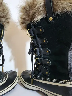 Sorel Joan of Arctic Black Waterproof Boots Size 8.5 thumbnail 7
