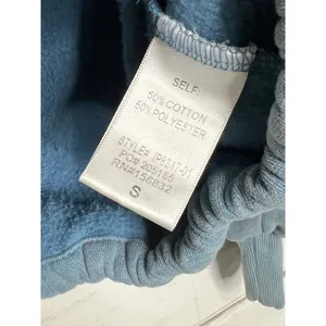 BIBI Blue Quarter Zip Hoodie Small Pullover Sweatshirt Kangaroo Pocket Cozy thumbnail 6
