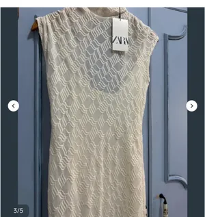 Zara White Cap-Sleeve Maxi Dress thumbnail 4
