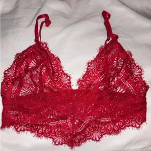Red Lace Bralette thumbnail 1
