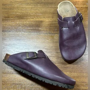 BioWorld Vegan Size 7.5 Brown Slip On Clogs thumbnail 1