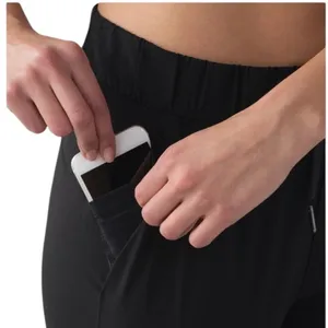 Lululemon On The Fly High Rise Athletic Casual Pant Woven 28” Black Size 2 thumbnail 5