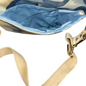 Coach Crossbody Purse No. L0767-41226 Cream Blue Tan Pattern Vintage Y2K thumbnail 8