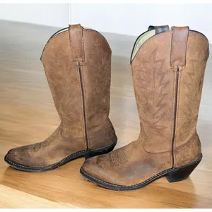 Durango Classic Womens Tan Full Grain Leather Western Boots 7 M RD4112 thumbnail 3