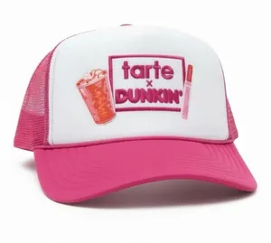 Rare: new Tarte x Dunkin’ Collab ◎ BLSSD The Label ◎ Patches Trucker Hat ◎ Pink thumbnail 1