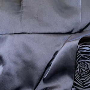 Ronny Kobo Pradova Navy Blue Strapless Rosette Formal Dress‎ thumbnail 7