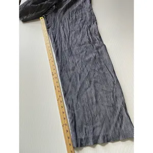 Eileen Fisher? Cotton Linen Wide Leg Pants Women's 12 Stripe Blue Made In Canada thumbnail 2