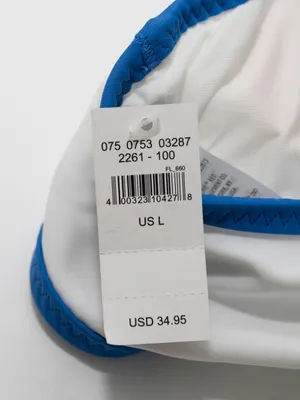 Aerie - White Contrast Trim Triangle Bikini Swim Top thumbnail 5