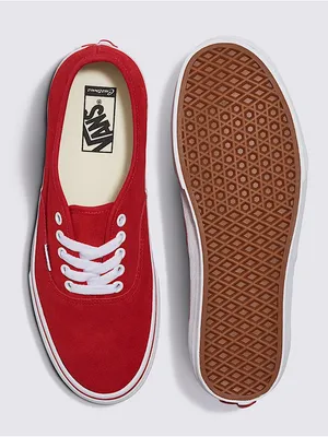 Vans nwt size 6 Customs Authentic Suede Shoe Red white thumbnail 2