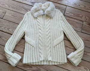 Phosphoru zip up sweater made of a blend of 85% acrylic and 15% wool size L thumbnail 1