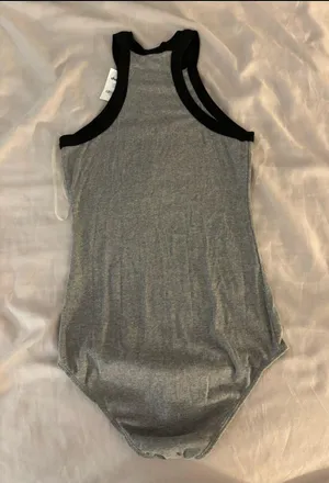 Charlotte Russe Gray Bodysuit thumbnail 3