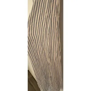 Japna Blue White Striped Tube Top Strapless Capri Pantsuit Women's Sz XS thumbnail 14