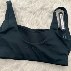 Nike Skims Matte Scoop Neck Sports Bra Dark Teal Size XS thumbnail 7