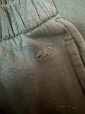 Hollister dark green cuffed sweatpants thumbnail 3