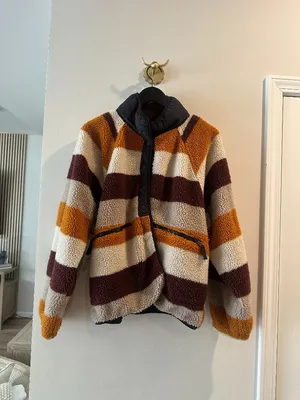 FREE PEOPLE Movement Hit The Slopes Printed Fleece Jacket in Multi Size X-Large thumbnail 3