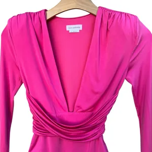 Lovers + Friends Anya Long Sleeve Pink Bodysuit Women’s X-Small thumbnail 6
