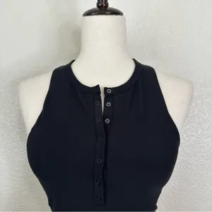 Abercrombie & Fitch YPB SculptLUX Curve Love Plunge Henly Slim Tank, Sz Small thumbnail 3