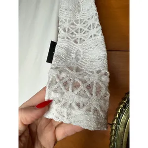 NWT Lulus Lace Up Your Sleeve White Lace Long Sleeve Bodycon Dress Cocktail XS thumbnail 4
