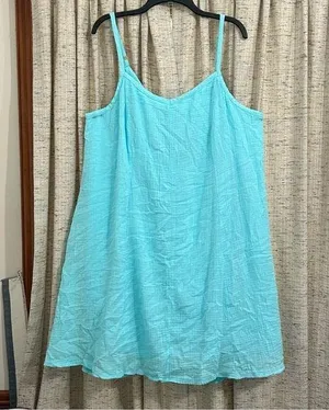 Torrid Midi Pucker Woven Trapeze Dress in Island Paradise - 3X thumbnail 1