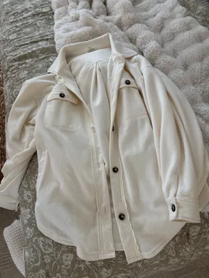 Paige Cream shacket thumbnail 4