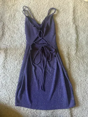 Windsor Purple Mini Dress Sparkly thumbnail 2
