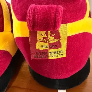 Florida State Seminoles FSU Wild Cats Inc Plush Sneaker Slippers Garnet Gold L thumbnail 5