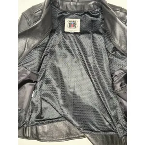 River Road Women's Small Black Cowhide Leather Motorcycle Moto Biker Jacket thumbnail 10
