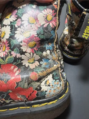 DR. MARTENS 1460 Vintage 90s Floral Boots thumbnail 6