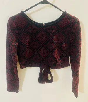 Kendall & Kylie Long Sleeve Crop Knit Top thumbnail 1