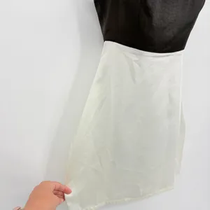 Princess Polly Y2K Satiny Mini Dress Sz 4 Babydoll Quiet Luxury HOCO Colorblock thumbnail 4