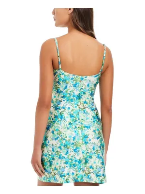 NWT Red Carter Out of Sight Knit Cover Up Dress Papyrus Multi Blue Green M thumbnail 2