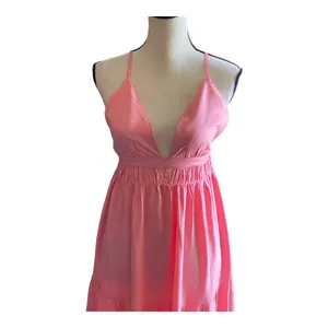 The Drop NWT- beautiful pink maxi dress, tiered skirt, brand new thumbnail 3