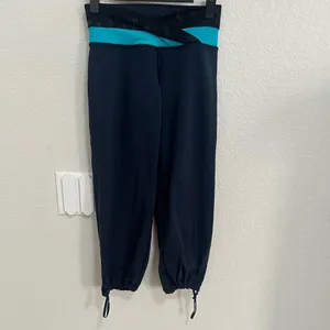Lululemon Dharana Crop Drawcord Pant Inkwell / Beautiful Baroque / Surge Blue 2 thumbnail 3
