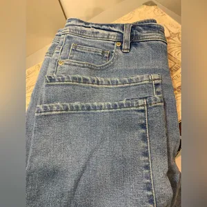 Style and Co Straight Leg Distressed Denim Blue Jeans thumbnail 10