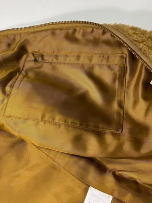 J. Crew Camel Teddy Fleece With Gold Zip Vest Size Medium thumbnail 8