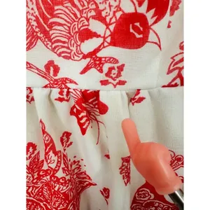Vintage Lady Lewis Maxi Dress XL Peacock Toile‎ Cottagecore Peacock Romantic thumbnail 5