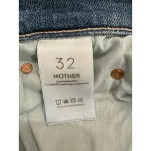 Mother Tripper Ankle Fray Jeans Womens 32 Blue Distressed Raw Hem Bohemian thumbnail 10