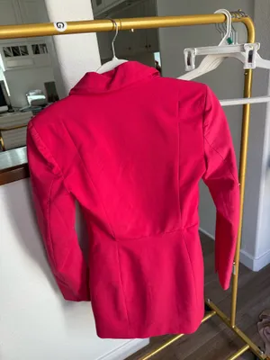 Zara pink blazer mini dress thumbnail 2