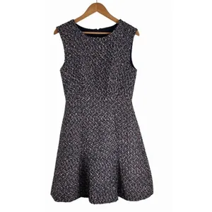 J. Crew A-line Dress in Confetti Tweed Women's 6 Metallic Thread Fit and Flare thumbnail 2