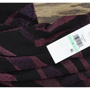 NWT Siena Metallic Side-Twist Long Sleeve Faux Wrap Mini Dress Purple Multi 8 thumbnail 7