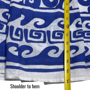 NEW Beach‎ Riot Rianne Printed Maxi Dress Blue White Tropical Resort Travel XS thumbnail 13