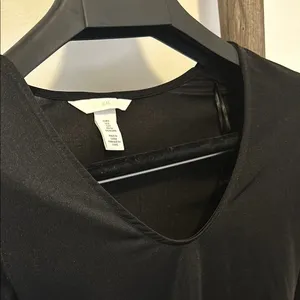 Black Scoop Neck Long Sleeve Bodysuit thumbnail 8