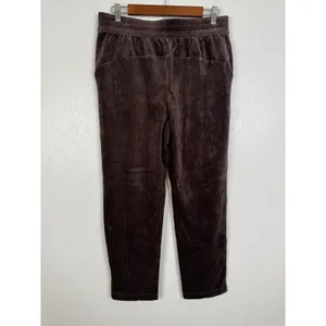 Lululemon Scuba Mid-Rise Wide-Leg Pant 7/8 Velvet Cord Espresso Brown 8 LW5GA5S thumbnail 6