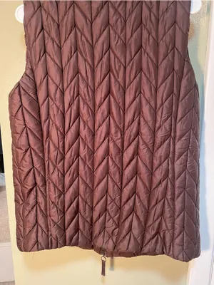 Coldwater Creek Women's Size Medium 10-12 Sleeveless Puffer Vest Chocolate Brown thumbnail 7