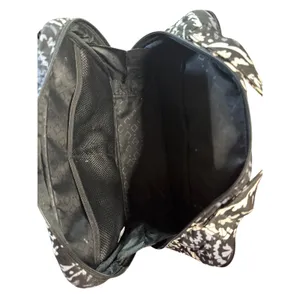 Vera Bradley Train Case Cosmetic‎ Makeup Bag Travel Organizer Black Paisley thumbnail 5